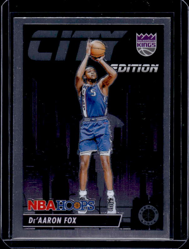2023-24 Hoops Premium Stock #24 De'Aaron Fox City Edition