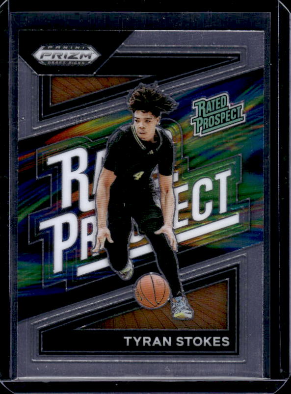2024 Panini Prizm Draft Picks #8 Tyran Stokes Rated Prospect