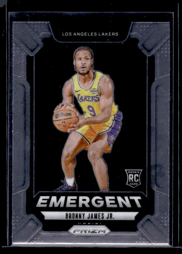 2024-25 Panini Prizm #8 Bronny James Jr. Emergent