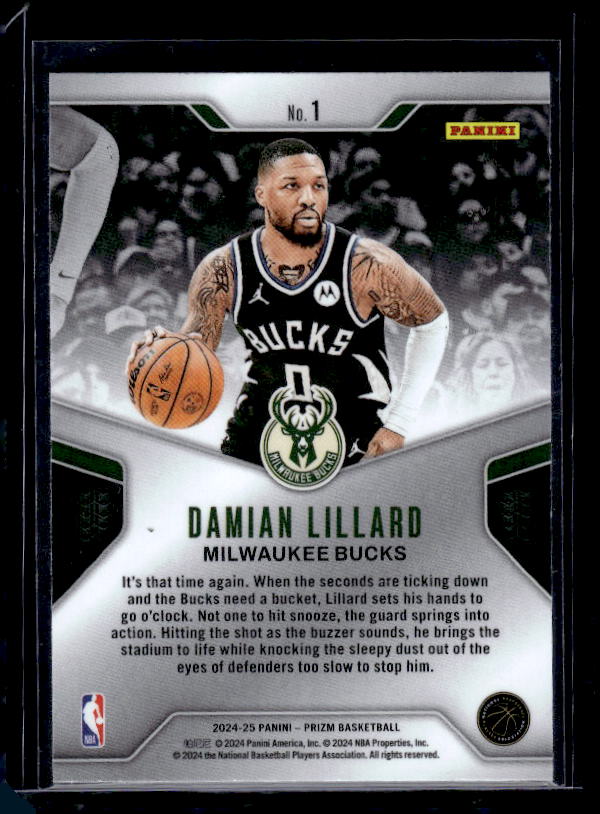 2024-25 Panini Prizm #1 Damian Lillard Dominance