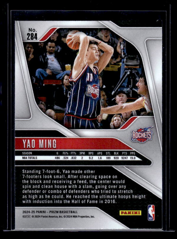 2024-25 Panini Prizm #284 Yao Ming