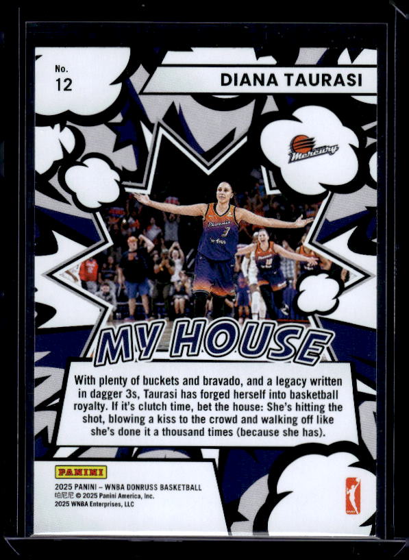 2025 Donruss WNBA #12 Diana Taurasi My House