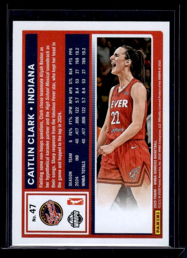 2025 Donruss WNBA #47 Caitlin Clark