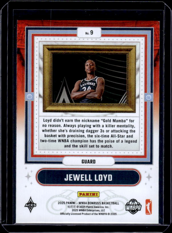 2025 Donruss WNBA #9 Jewell Loyd Franchise Features