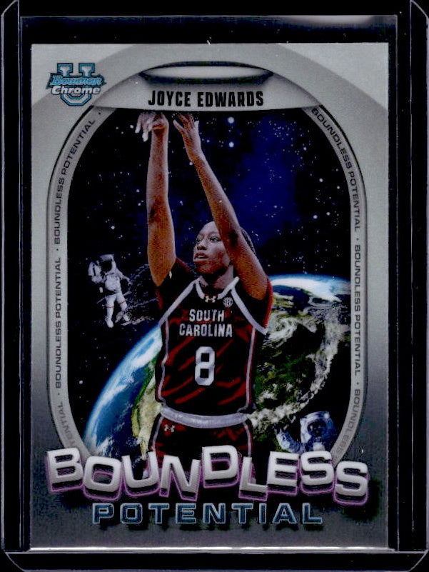 2024-25 Bowman University Chrome #BP-18 Joyce Edwards Boundless Potential