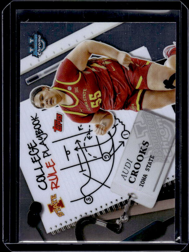 2024-25 Bowman University Chrome #CRP-20 Audi Crooks College Rule Playbook
