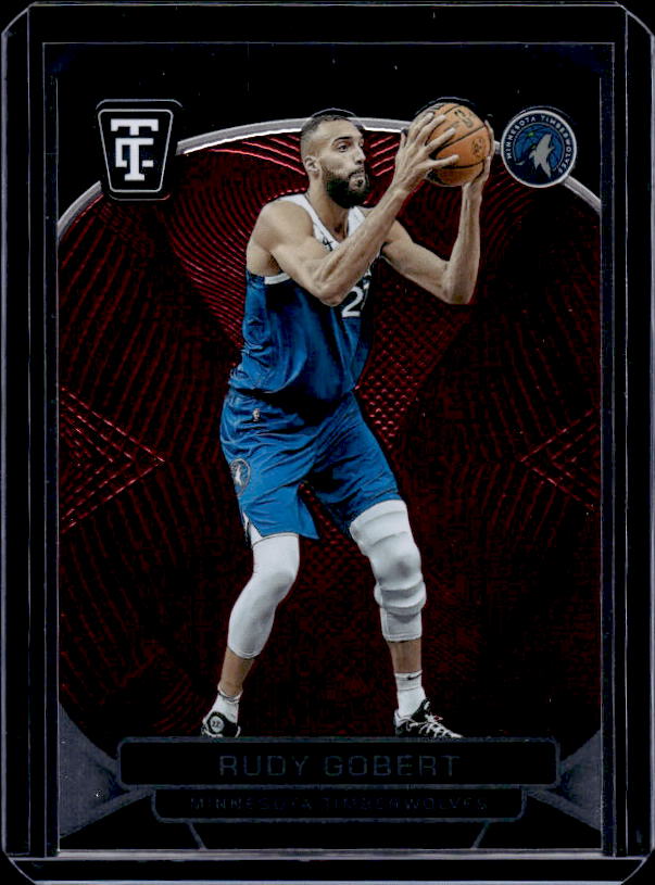 2024-25 Panini Totally Certified #30 Rudy Gobert Mirror Maroon