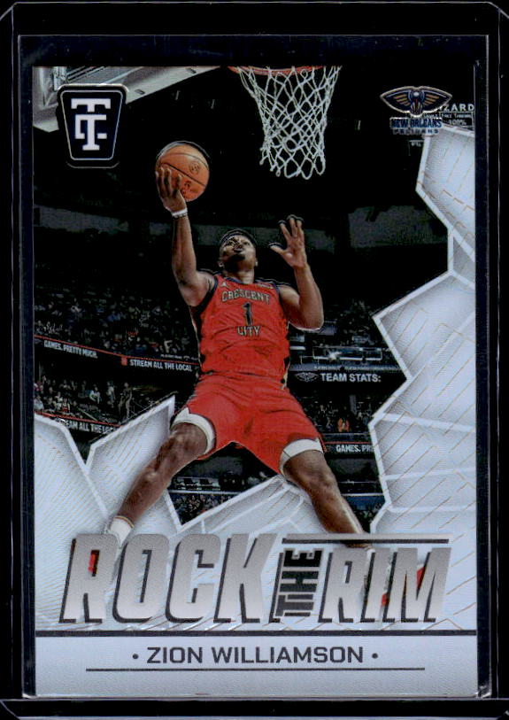 2024-25 Panini Totally Certified #19 Zion Williamson Rock the Rim Mirror