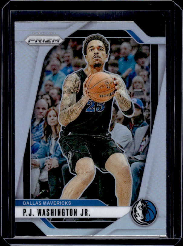 2024-25 Panini Prizm #174 P.J. Washington Jr. Prizms Silver