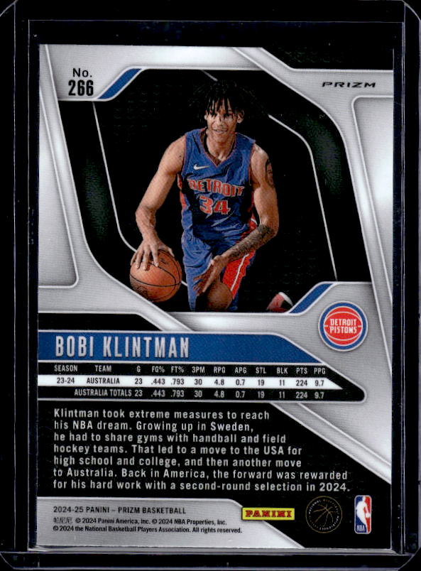 2024-25 Panini Prizm #266 Bobi Klintman Prizms Red White and Blue