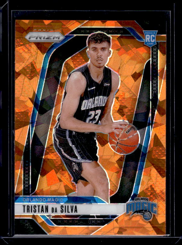 2024-25 Panini Prizm #256 Tristan da Silva Prizms Orange Ice