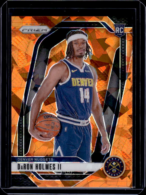2024-25 Panini Prizm #235 DaRon Holmes II Prizms Orange Ice