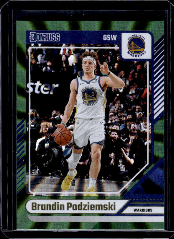 2024-25 Donruss #22 Brandin Podziemski Holo Green Laser