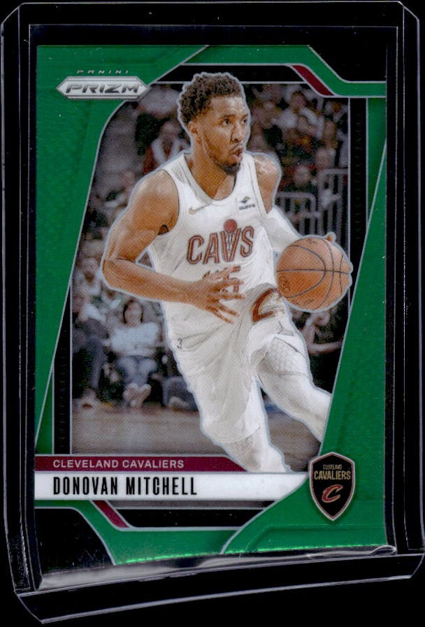 2024-25 Panini Prizm #155 Donovan Mitchell Prizms Green