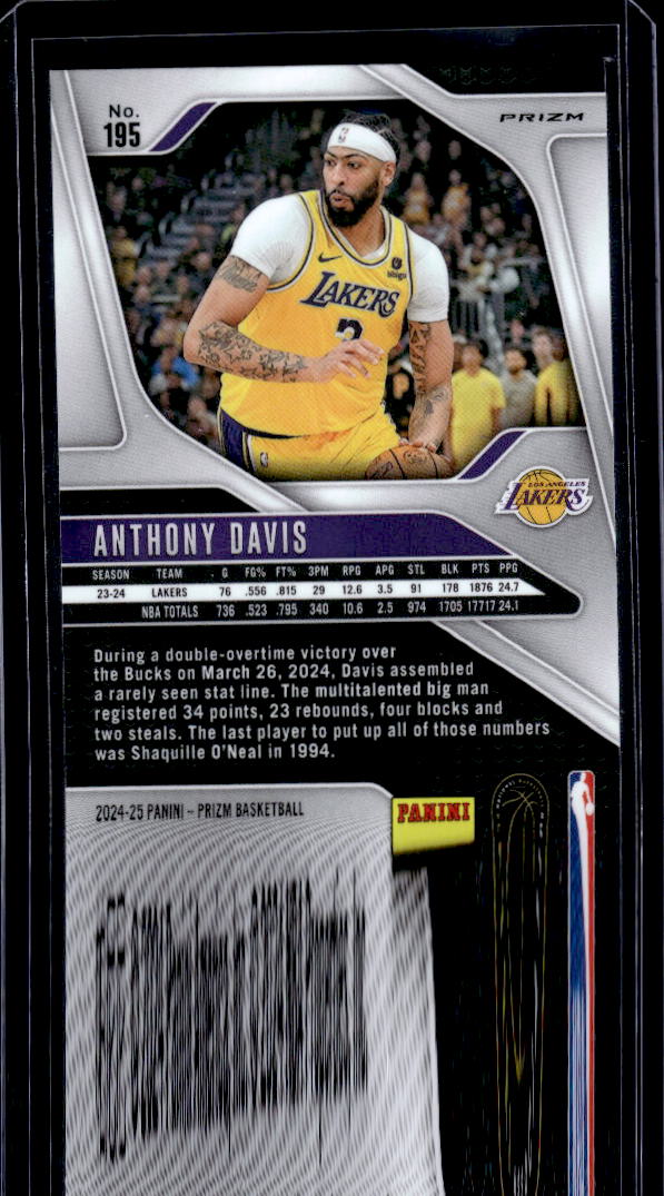 2024-25 Panini Prizm #195 Anthony Davis Prizms Green