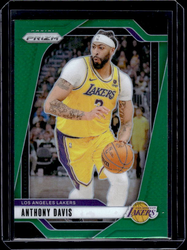 2024-25 Panini Prizm #195 Anthony Davis Prizms Green