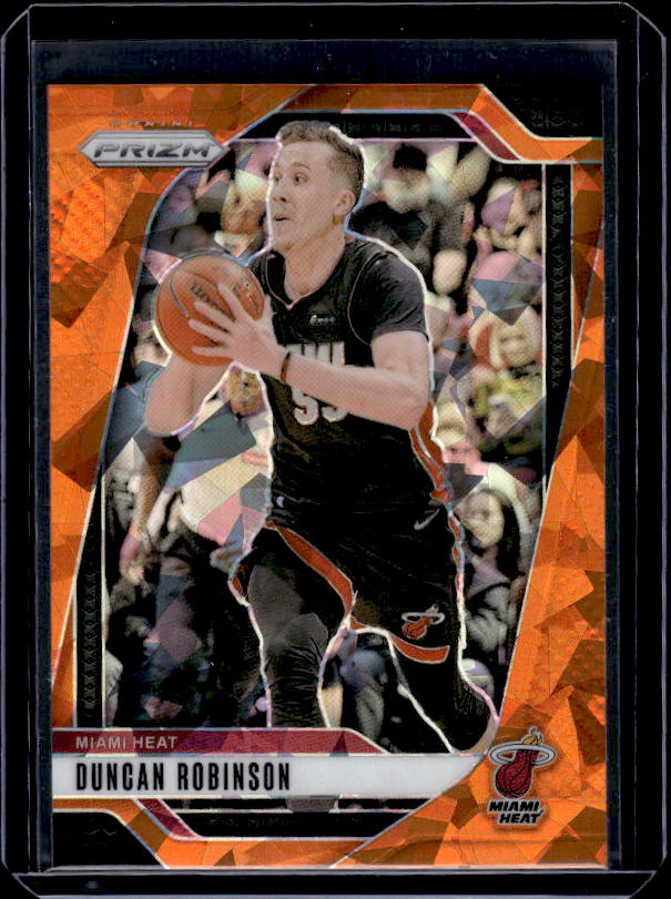 2024-25 Panini Prizm #190 Duncan Robinson Prizms Orange Ice
