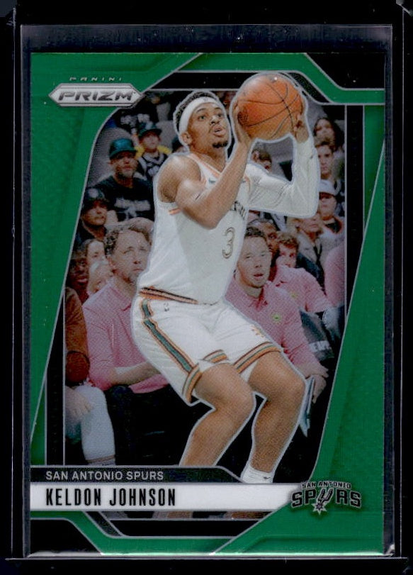 2024-25 Panini Prizm #24 Keldon Johnson Prizms Green