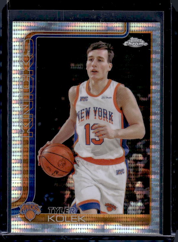 2025-26 Topps Chrome #139 Tyler Kolek Pulsar Refractor
