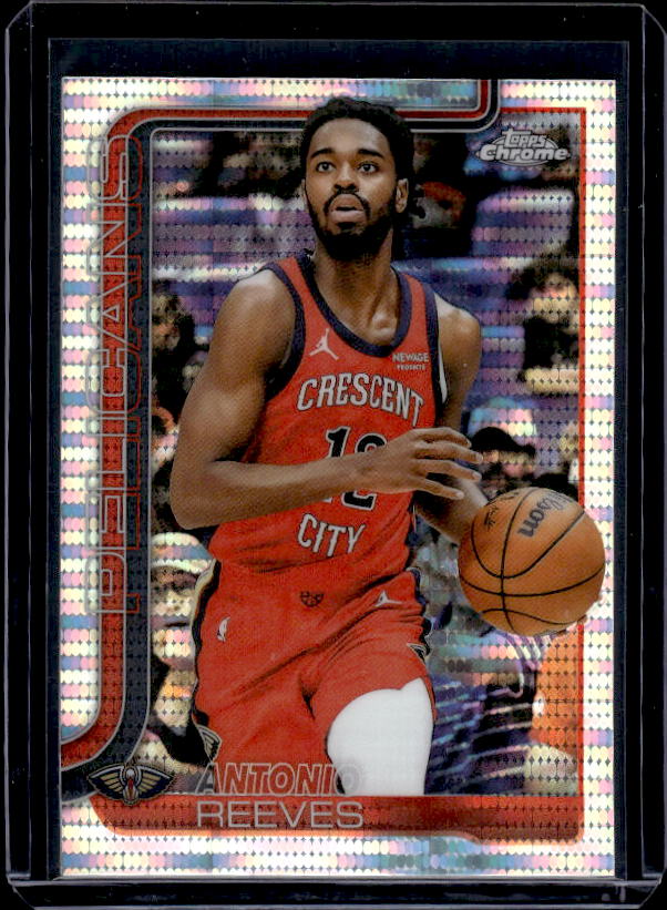 2025-26 Topps Chrome #108 Antonio Reeves Pulsar Refractor