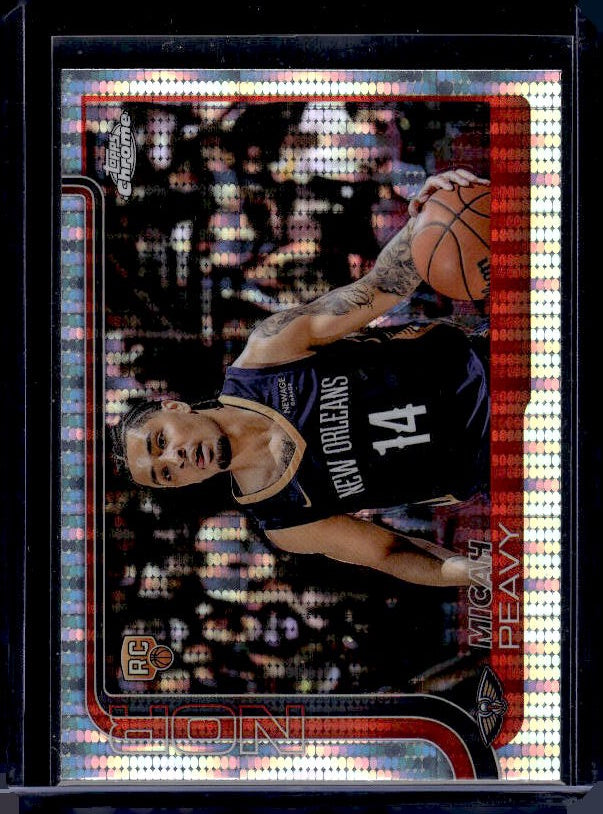 2025-26 Topps Chrome #291 Micah Peavy Pulsar Refractor