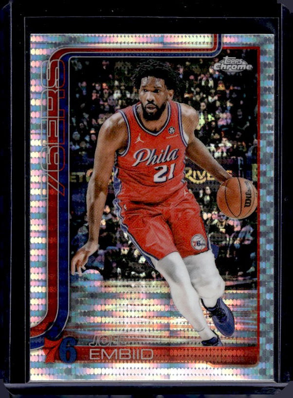2025-26 Topps Chrome #149 Joel Embiid Pulsar Refractor
