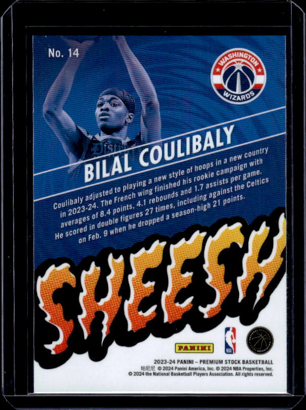 2023-24 Hoops Premium Stock #14 Bilal Coulibaly Sheesh