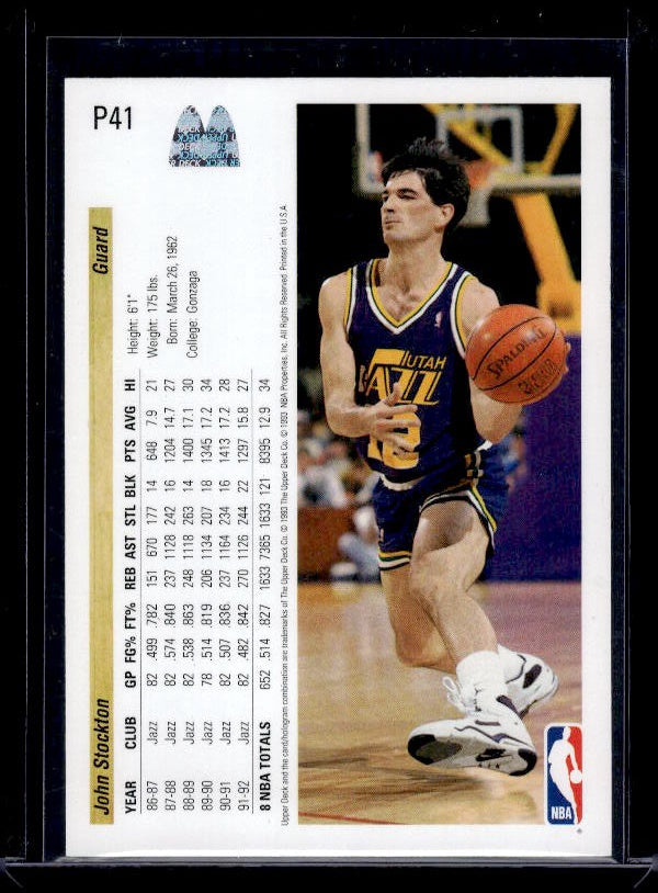 1992-93 Upper Deck McDonald's #P41 John Stockton