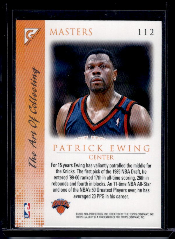1999-00 Topps Gallery #112 Patrick Ewing