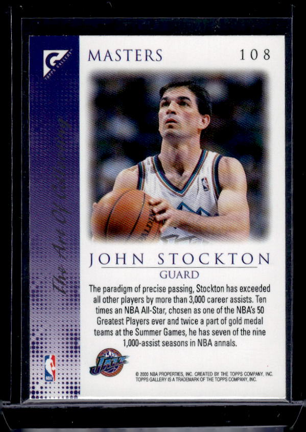 1999-00 Topps Gallery #108 John Stockton