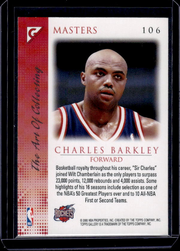 1999-00 Topps Gallery #106 Charles Barkley