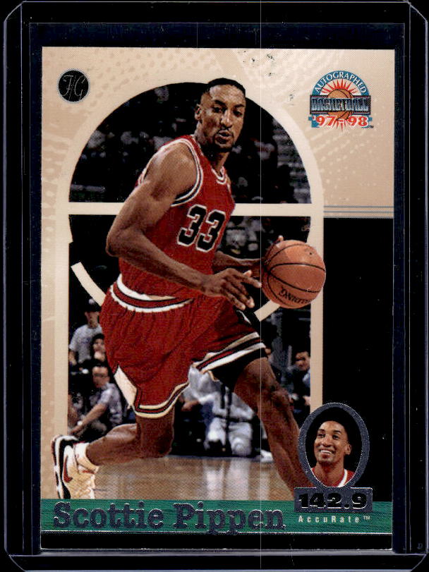 1997-98 Score Board Autographed #36 Scottie Pippen
