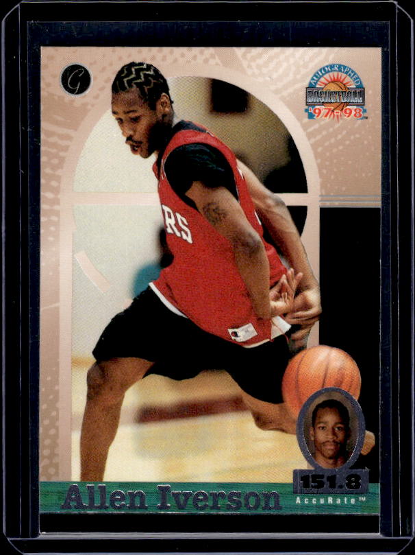 1997-98 Score Board Autographed #20 Allen Iverson