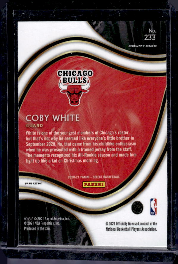 2020-21 Panini Select #233 Coby White Disco Prizms