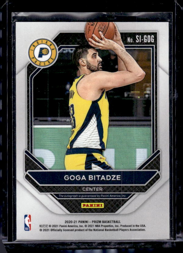 2020-21 Panini Prizm #SI-GOG Goga Bitadze Signatures