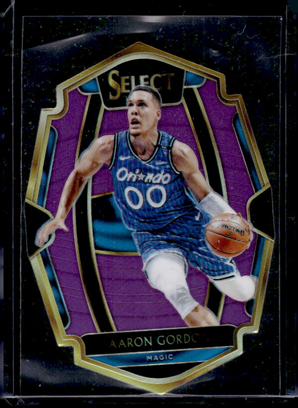 2018-19 Panini Select #101 Aaron Gordon Purple Prizms Die Cut #/99