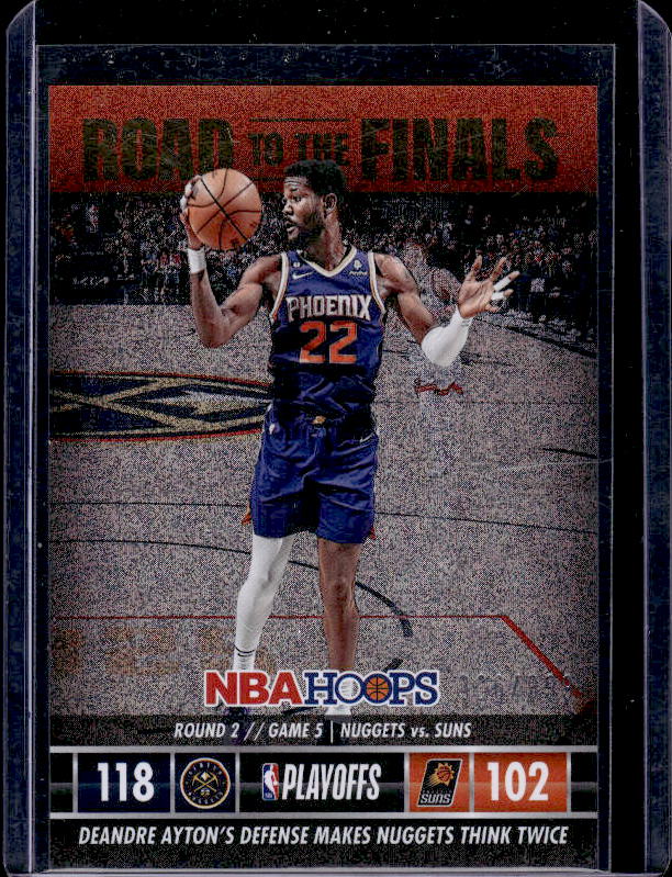 2023-24 Hoops #26 Deandre Ayton Road to the Finals Second Round #/999