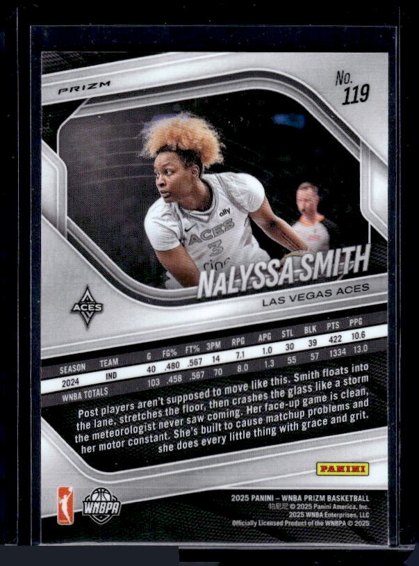 2025 Panini Prizm WNBA #119 NaLyssa Smith Green Prizms