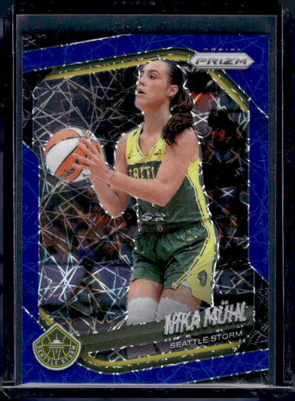 2025 Panini Prizm WNBA #127 Nika Muhl Blue Velocity Prizms