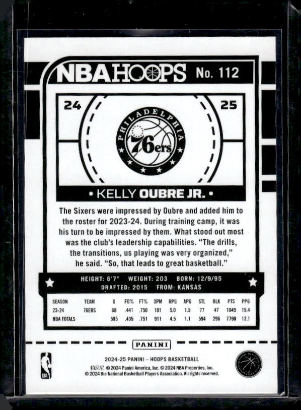 2024-25 Hoops #112 Kelly Oubre Jr. Silver #/199