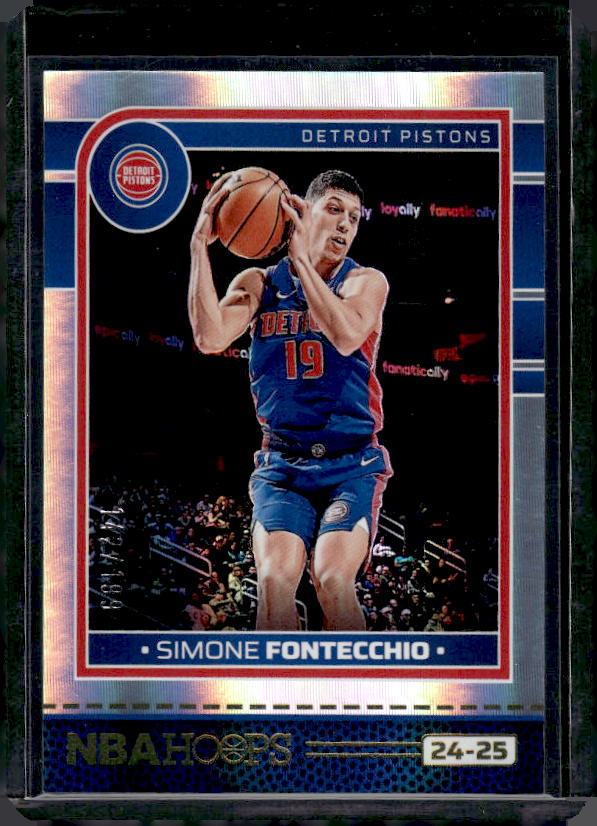 2024-25 Hoops #16 Simone Fontecchio Silver #/199