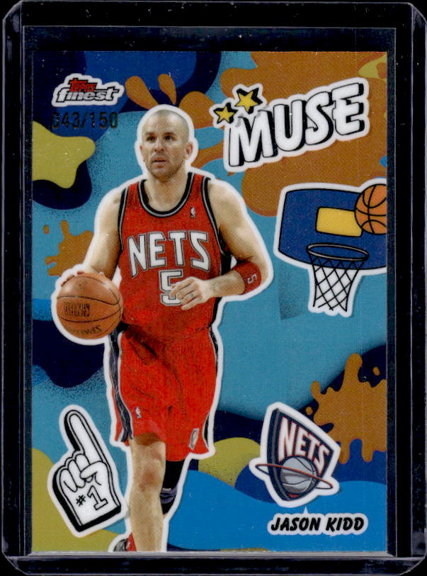 2025-26 Finest #M-16 Jason Kidd Muse Sky Blue Refractor #/150
