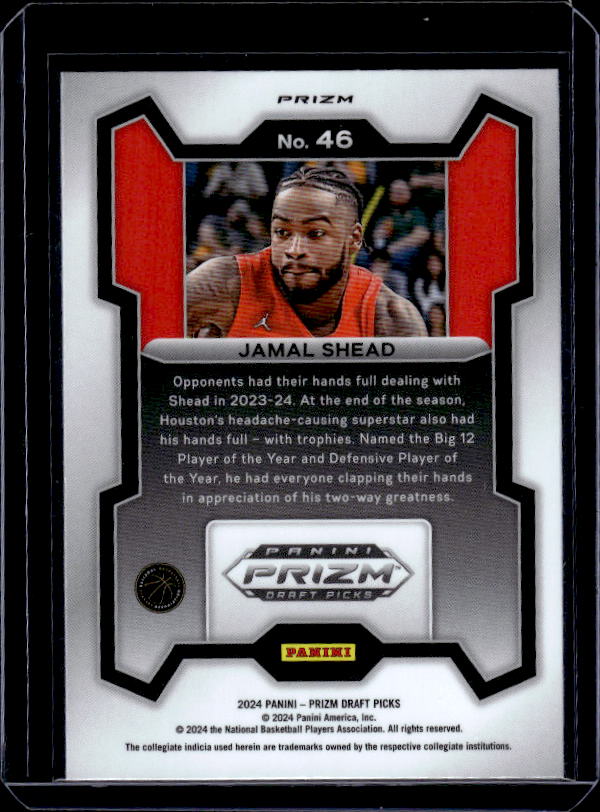 2024 Panini Prizm Draft Picks #46 Jamal Shead Prizms Purple Wave