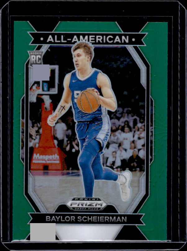 2024 Panini Prizm Draft Picks #11 Baylor Scheierman All-American Prizms Green