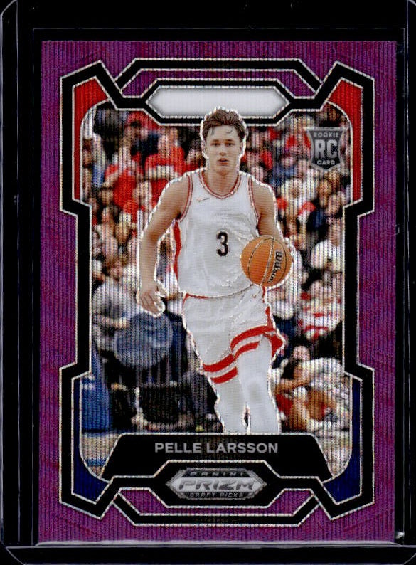 2024 Panini Prizm Draft Picks #16 Pelle Larsson Prizms Purple Wave
