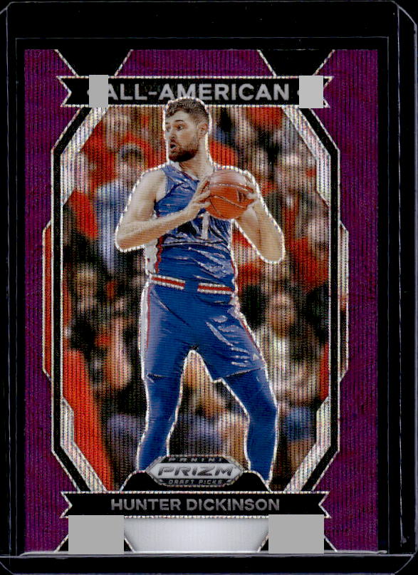 2024 Panini Prizm Draft Picks #1 Hunter Dickinson All-American Purple Wave