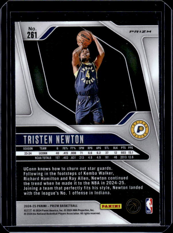 2024-25 Panini Prizm #261 Tristen Newton Prizms Silver