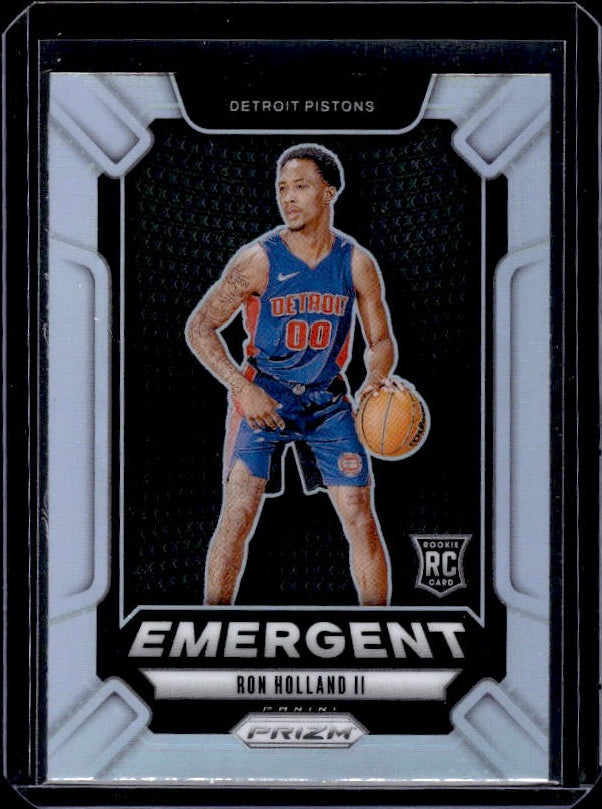 2024-25 Panini Prizm #4 Ron Holland II Emergent Prizms Silver