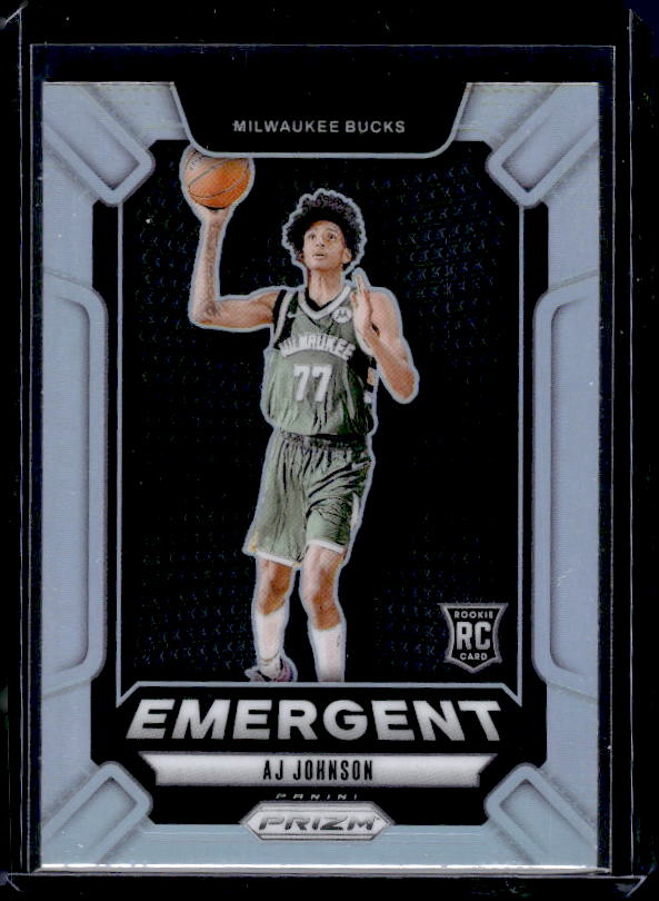 2024-25 Panini Prizm #15 AJ Johnson Emergent Prizms Silver
