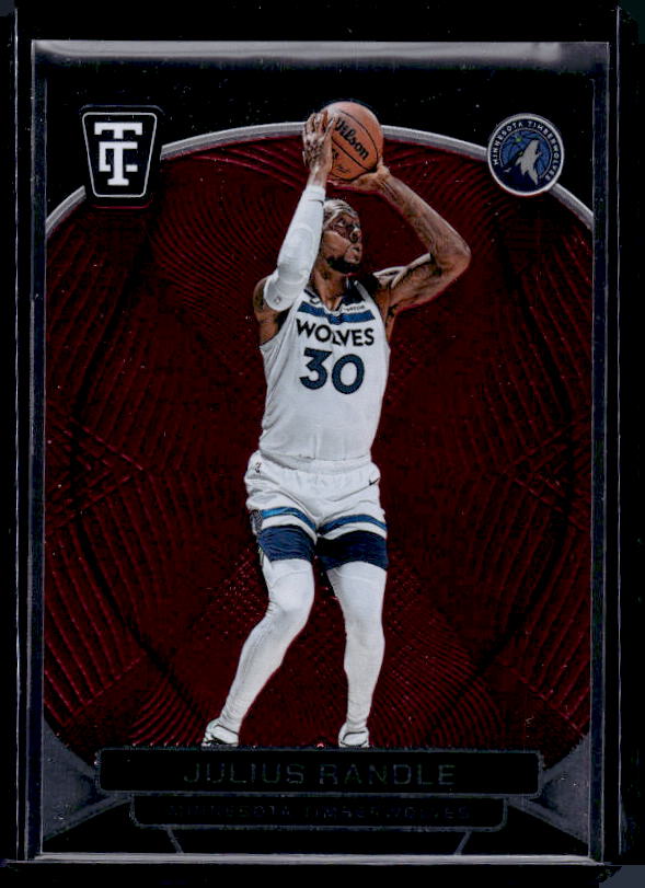 2024-25 Panini Totally Certified #91 Julius Randle Mirror Maroon